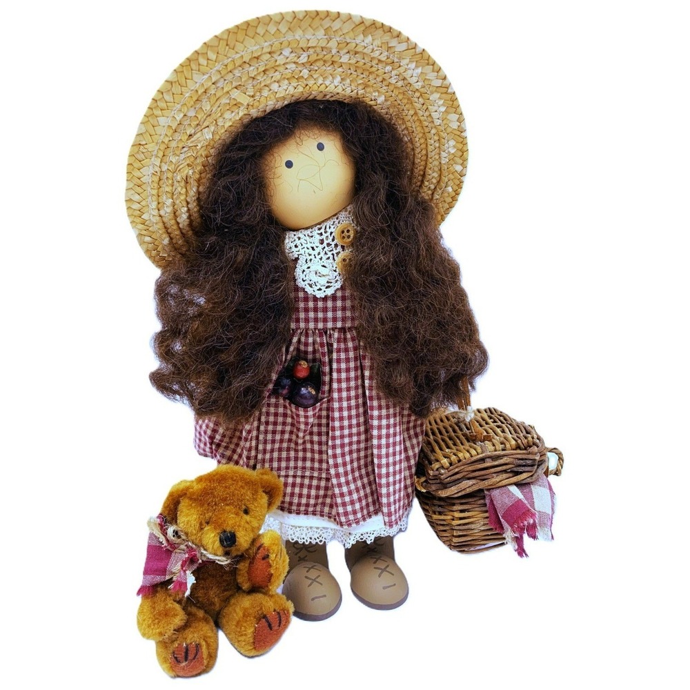 Lizzie High Ladie & Friends Doll SALLY BOWMAN Jonathan Teddy Picnic Basket 1995